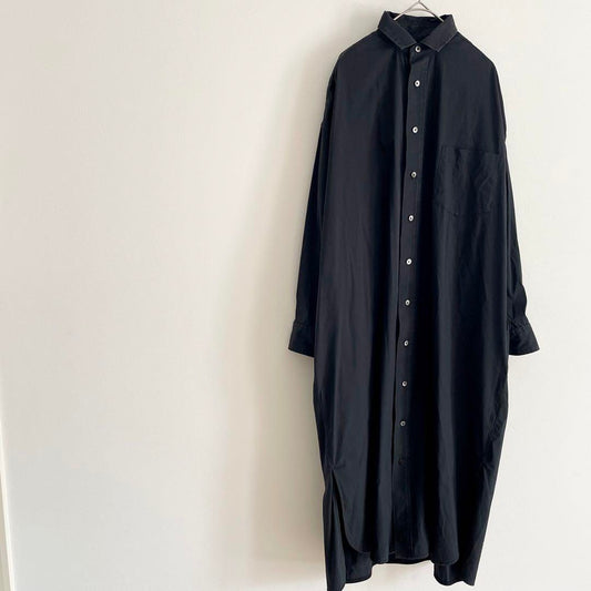 ティッカ 美品 TICCA スクエアビッグ ロングシャツワンピース