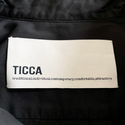 ティッカ 美品 TICCA スクエアビッグ ロングシャツワンピース