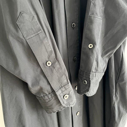 ティッカ 美品 TICCA スクエアビッグ ロングシャツワンピース