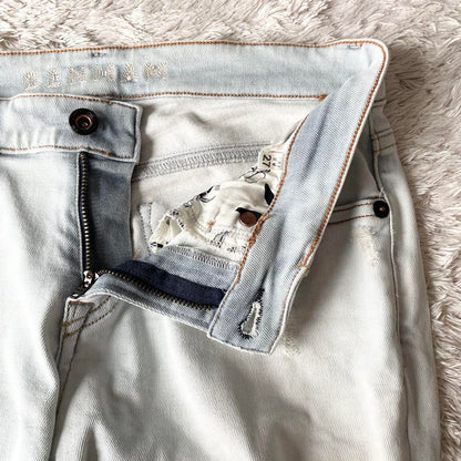 デンハム 美品 SHARP SKINNY FIT デニム W27 ダメージ加工