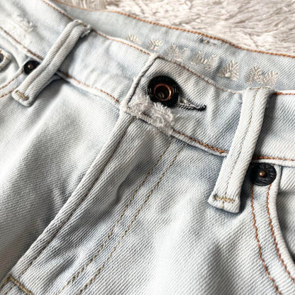 デンハム 美品 SHARP SKINNY FIT デニム W27 ダメージ加工