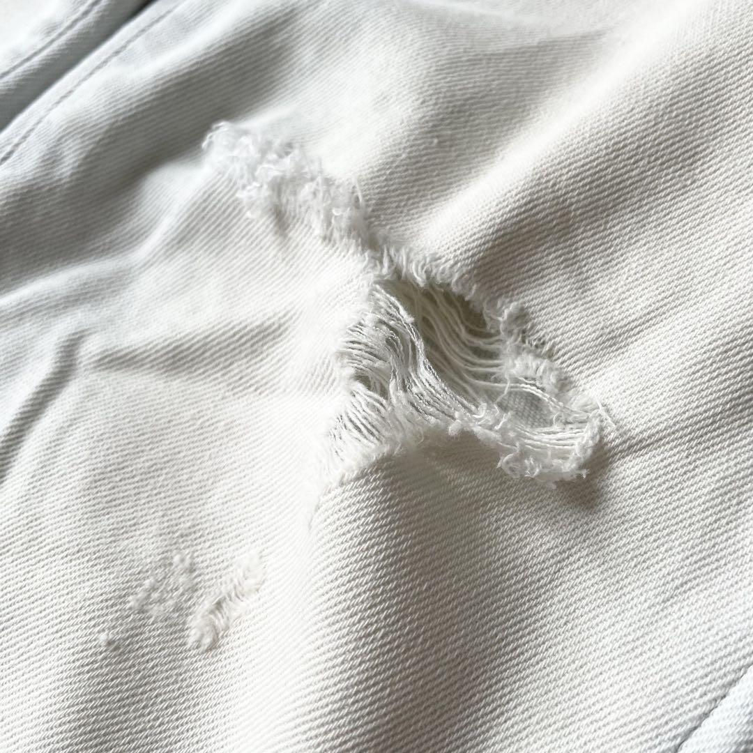 デンハム 美品 SHARP SKINNY FIT デニム W27 ダメージ加工