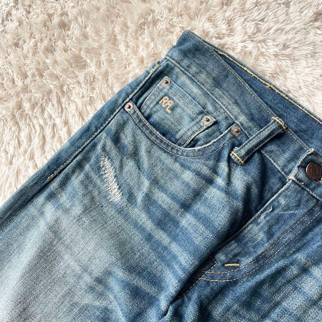 美品 RRL stretch skinny selvedge denim 25
