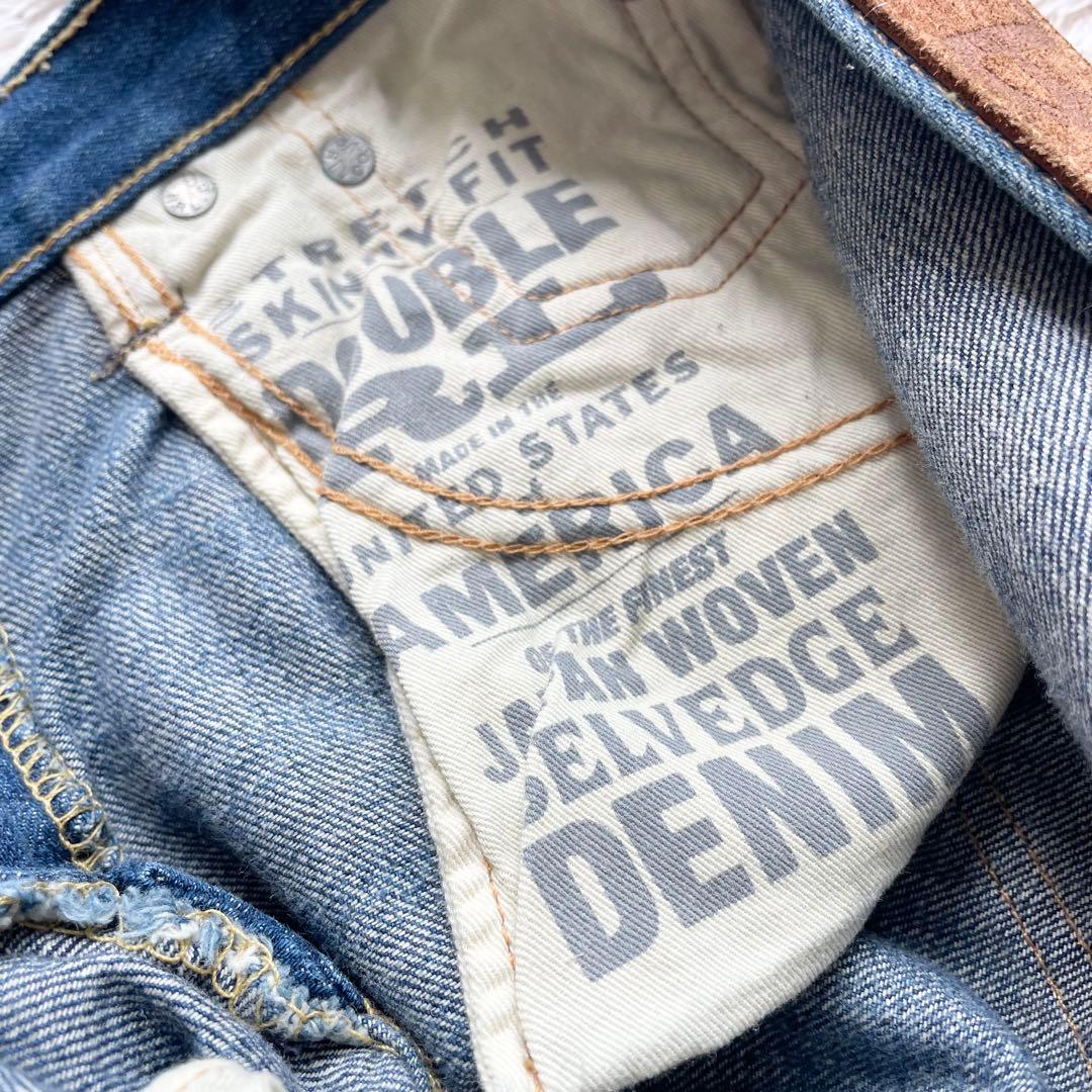 美品 RRL stretch skinny selvedge denim 25