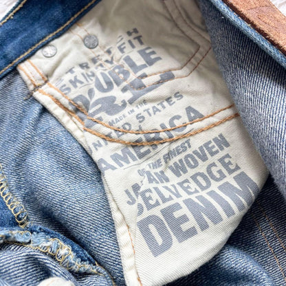 美品 RRL stretch skinny selvedge denim 25